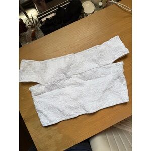 Everlane off the shoulder crop top